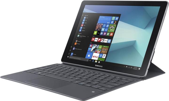 Actual product image Samsung Galaxy Book W728 (4G, 12", 256 GB, Black)