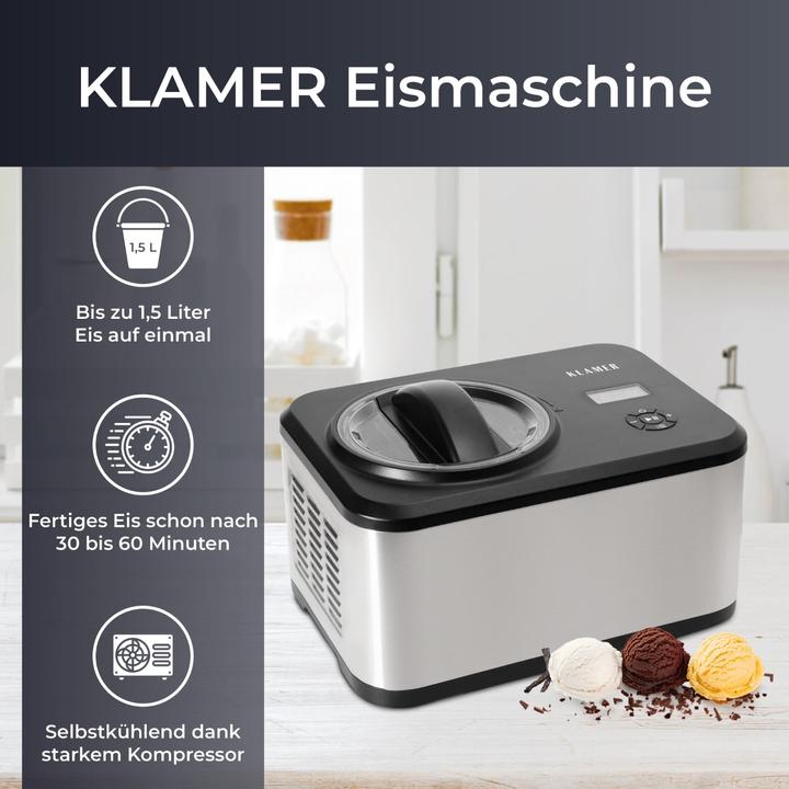 Produktbild KLAMER Eiscrememaschine