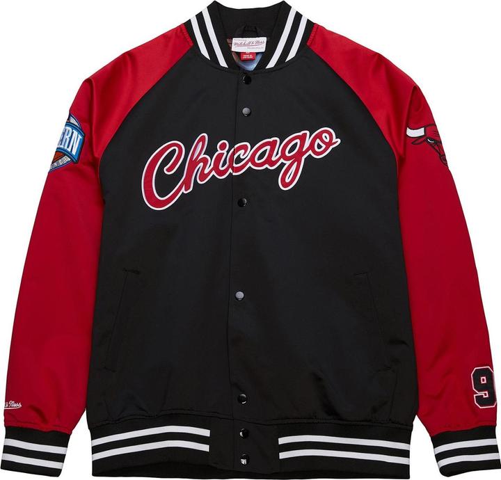 Mitchell & Ness M&N Lightweight Satin Jacke - Chicago Bulls D. Rodman - XXL (XXL)
