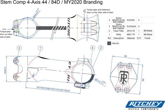 Actual product image Ritchey Comp BB (70 mm, 31.80 mm)