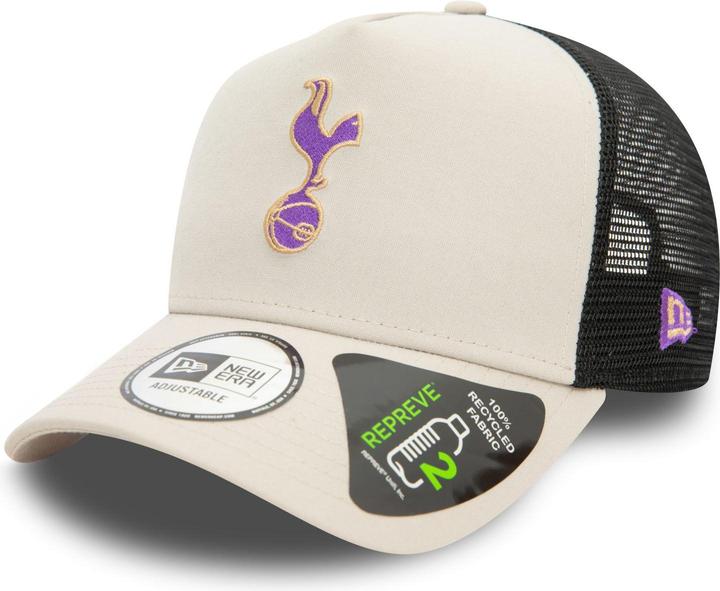 New Era A-Frame Mesh Trucker Cap - Tottenham Hotspur stone