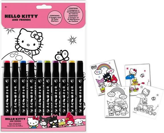 Actual product image Hello Kitty Malset mit Stiften