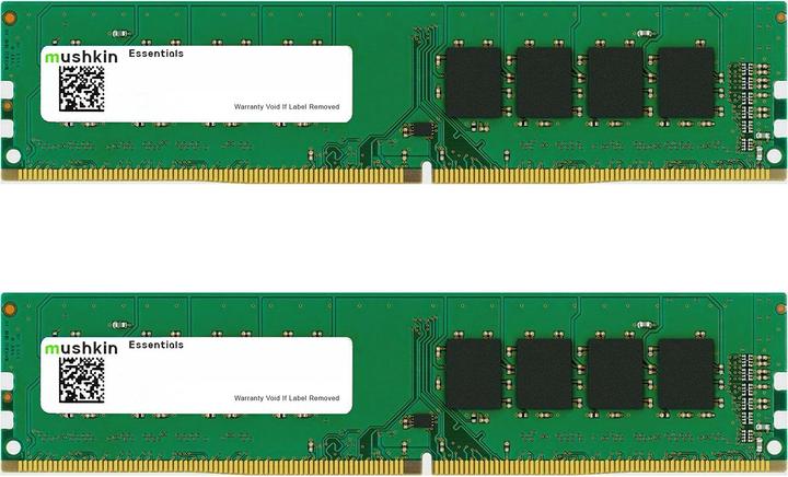 Productafbeelding Mushkin DDR4 - 16 GB -3200 - CL -22 - Dual Kit - RAM (MES4U320NF8GX2, Essentials). (2 x 8GB, 3200 MHz, DDR4 RAM, DIMM 288 pin)