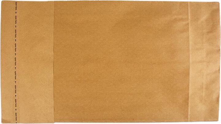 Actual product image Elco Shipping bag brown with block bottom 100gm2 300x80x430+110mm, 200 pcs. (200 x)