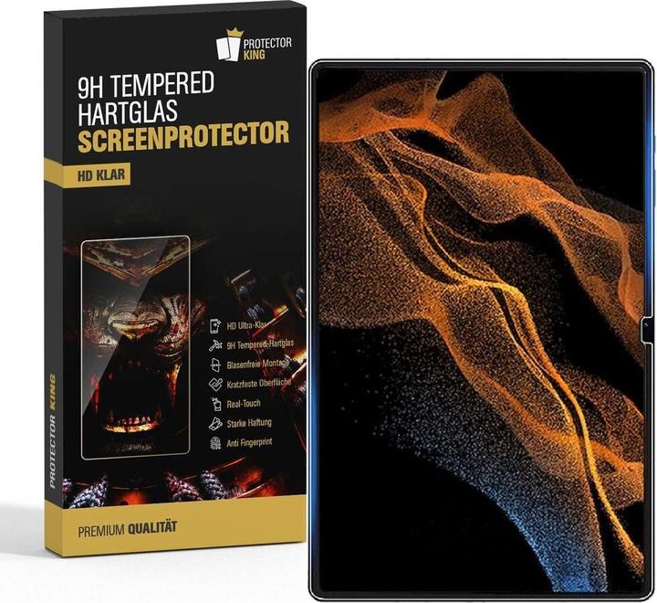Actual product image Protectorking 4x real tempered 9H armoured glass 3D CLEAR (4 Piece, Galaxy Tab S8 Ultra)