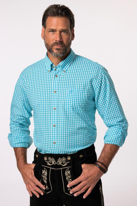 Produktbild JP1880 Karohemd, Tracht, Langarm, Buttondown-Kragen, Modern Fit (5XL)