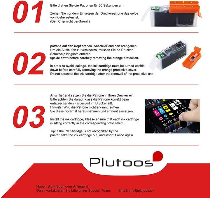 Image du produit Plutoos Cartouche Canon CLI-521 BK XXL compatible, Photoblack (CF)