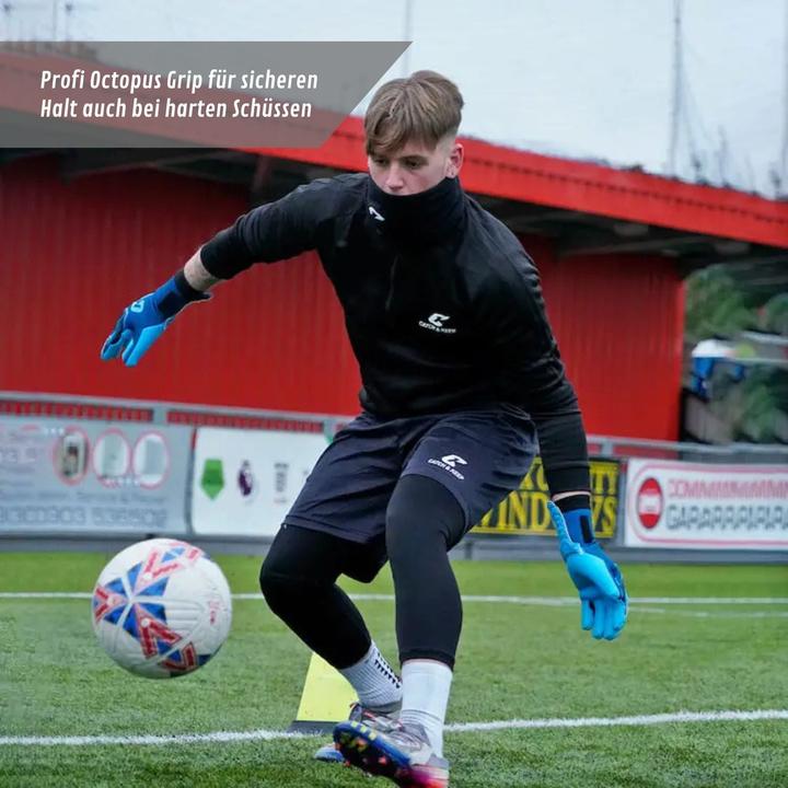 Produktbild Catch & Keep Fussballhandschuhe ViVor Rainy Blue Gr. 11 Torwart Goalie Handschuhe (11)