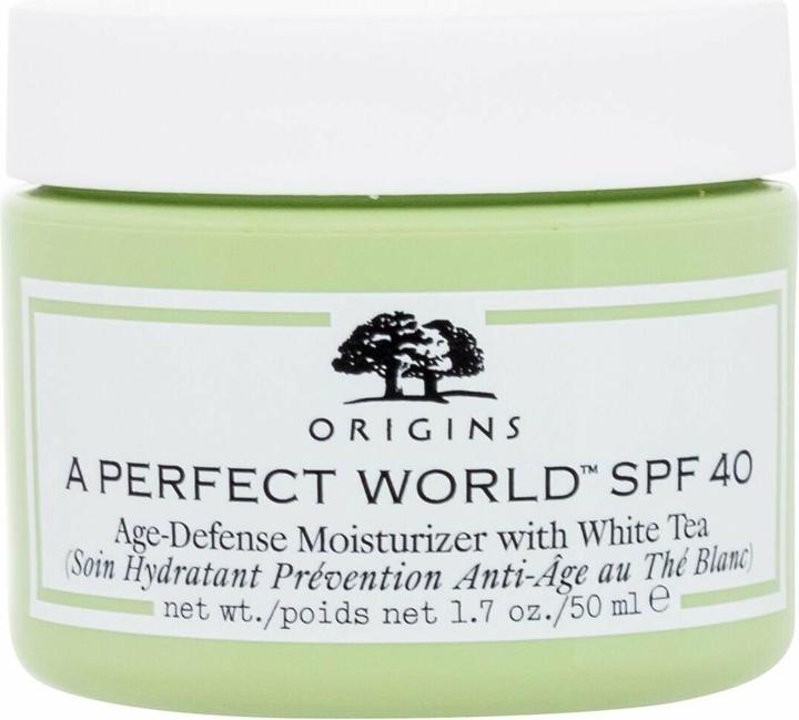 Actual product image Origins A Perfect World Age-Defense Moisturizer With White Tea (50 ml, Day cream, SPF 40)