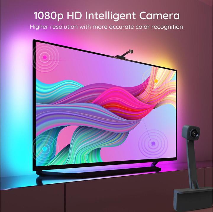 Actual product image Govee DreamView T1 TV- Light Strips, 75"-85" (RGBIC, 499 cm, Indoor)