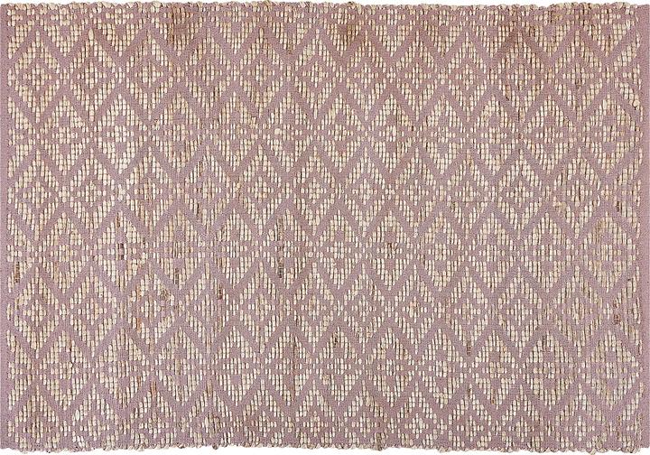 Actual product image Beliani Carpet Cotton Beige/Pink 160 x 230 cm GERZE (160 x 230 cm)