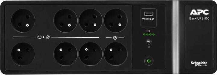 Actual product image APC BACK-UPS 500VA 8 FRENCH 230V (500 VA, 300 W, Standby UPS)