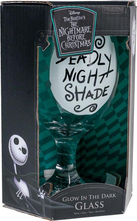 Produktbild Paladone Products ETRANGE NOEL DE MONSIEUR JACK - Deadly Night Shade - Verre GITD 350ml (35 cl, 1 Gläser, Weingläser Set)
