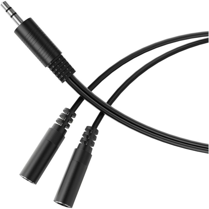 HDgear Audio-Adapter Klinke 3.5 mm, male - Klinke 3.5 mm, female (Jack adapter)