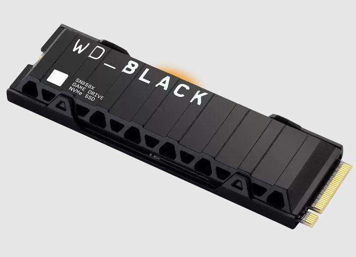 Actual product image WD Black SN850X with Heatsink (2000 GB, M.2 2280)