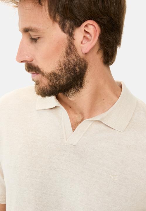 Image du produit Camel Active Strick-Poloshirt aus Baumwoll-Leinen-Mix (M)