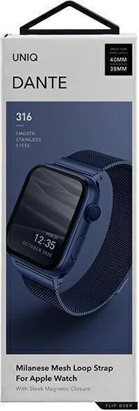 Actual product image Uniq Unique strap Dante Apple Watch Series 4/5/6/7 (40 mm, Stainless steel)