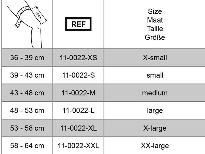 Actual product image BraceID Kniebandage mit seitlichen Gelenkschienen (XL)