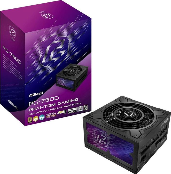 AsRock Alimentation ATX Phantom Gaming - 750W (Noir) (750 W)