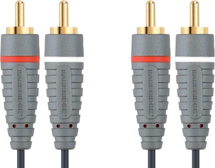 Actual product image Bandridge BLUE Stereo RCA Cable (5 m, Cinch)