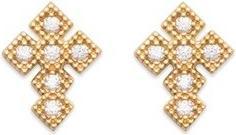 Image du produit Lara BOUCLES d'orilles Plaqué or - ZIRCONIA - CROIX
