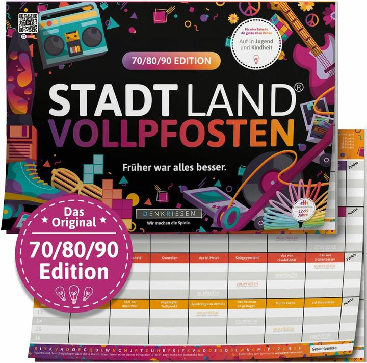 Denkriesen STADT LAND VOLLPFOSTEN® A4 - 70/80/90 EDITION " Everything used to be better". (German)