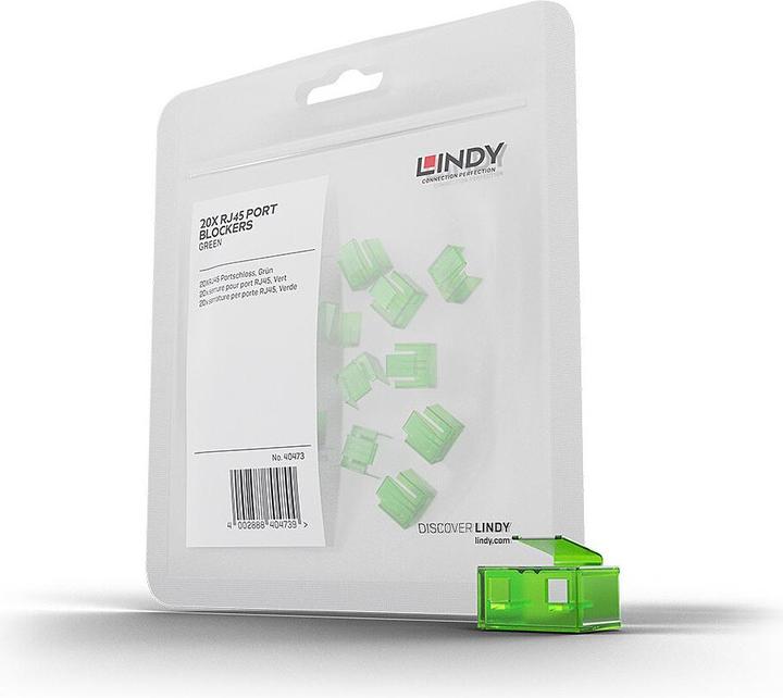 Image du produit Lindy RJ45 Port Blockers x 20 Green