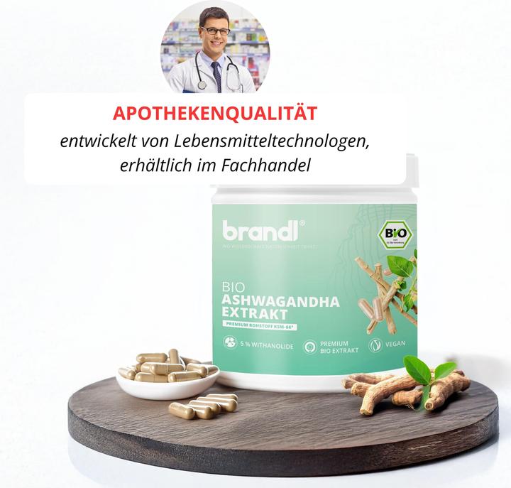 Brandl Bio KSM 66® Ashwagandha Extrakt (1 Stück, Kapseln, 85 g)