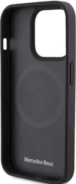 Immagine prodotto Mercedes MEHMP15X23RCMK Custodia rigida per iPhone 15 Pro Max 6,7" in pelle liscia MagSafe, colore nero. (Apple iPhone 15 Pro Max)