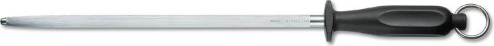 Victorinox Adultes Aiguisage Acier de boucherie 30 cm rond manche nylon Couteau de fusil, blanc
