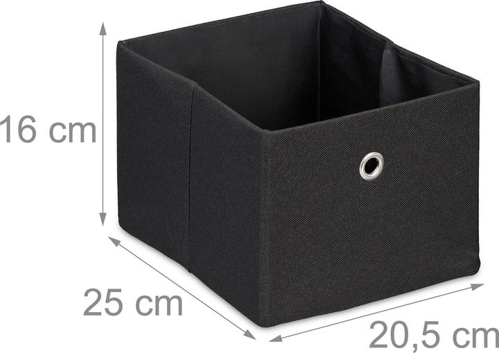Actual product image Relaxdays 2x storage box (20.5 x 25 x 16 cm, 8 l)