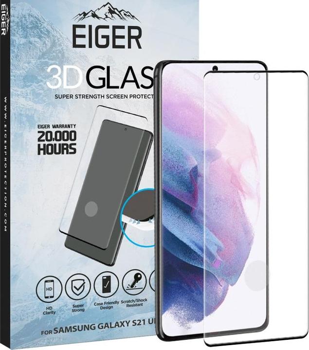 Produktbild Eiger Mountain Glass Clear Edge (1 Stück, Samsung Galaxy S21 Ultra)