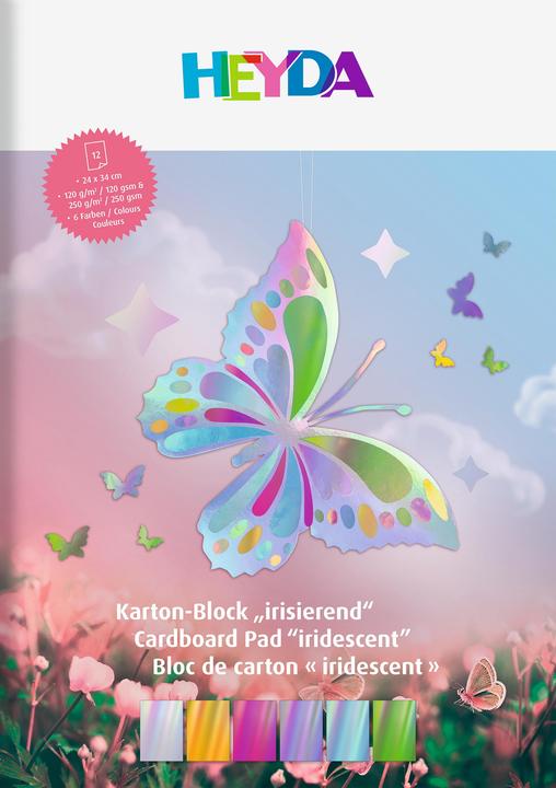 Image du produit Heyda Bloc de carton "Irisant (12 x)