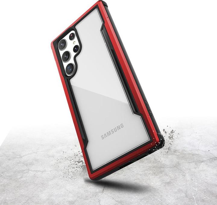 Image du produit X-Doria Raptic Shield Pro - Étui pour Samsung Galaxy S22 Ultra 5G (protection antimicrobienne) (Rouge) (Samsung Galaxy S22 Ultra)