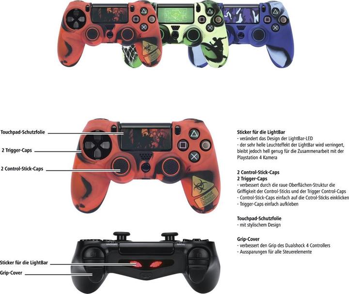 Immagine prodotto Hama Set di accessori 7in1 "Undead (PS4)