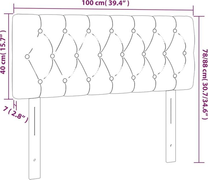 Immagine prodotto VidaXL Fran (100 x 7 x 78/88 cm)