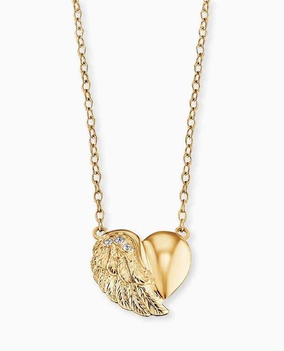 Actual product image Engelsrufer Necklace heart wings gold (925 silver, 40 - 44 cm)