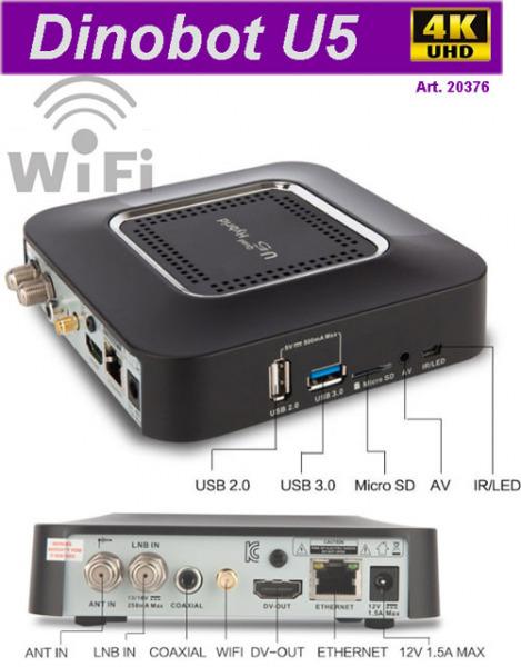 Produktbild Dinobot U5 Mini (DVB-S2, DVB-T2, DVB-C/T)