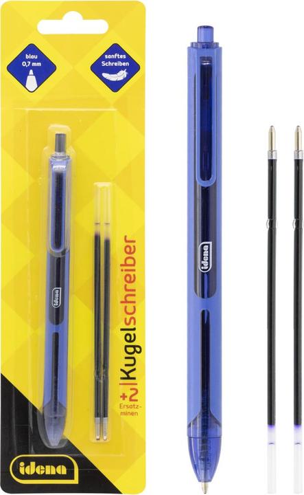 Actual product image Idena Biros blue with 2 refills (Blue, 2 x)