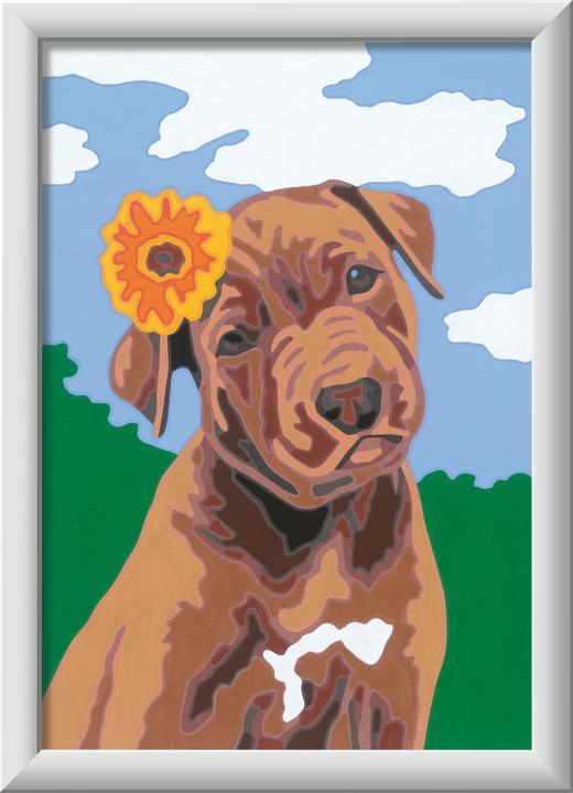 Produktbild Ravensburger CreArt Serie E Classic - Welpe mit Blume