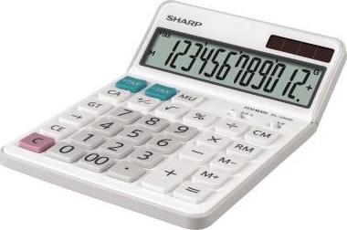 Actual product image Sharp EL-340W Calculator Desktop Calculator (Solar cells, Batteries)