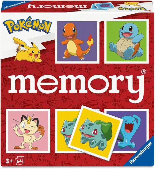 Ravensburger memory® Pokémon - Gesellschaftsspiel & Brettspiel ab 3 Jahre (German, Spanish, French, Dutch, Russian, Italian, Portuguese, English)