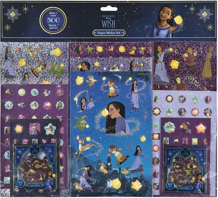 Actual product image Undercover Motif Sticker Wish 500 Pieces Purple
