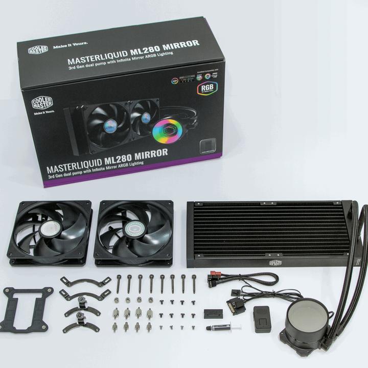 Productafbeelding Cooler Master Procesorius CPU Vanduo koeling MasterLiquid ML280 Mirror RGB