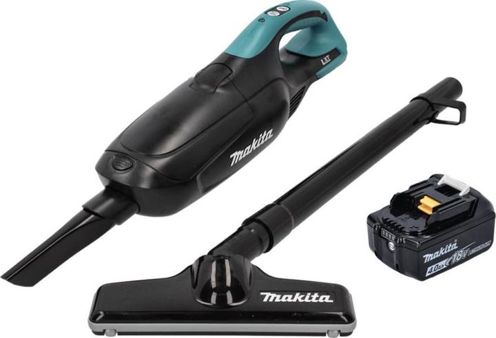 Actual product image Makita DCL 182 M1 B Battery Vacuum Cleaner 18 V Black + 1x Battery 4.0 Ah - without charger
