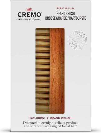 Cremo Premium Beard Brush for Men 100% Natural Sisal Wood Handle to Shape and Style Facial Hair