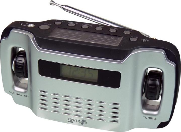 Actual product image Powerplus Solar Solar - dynamo - USB-powered LCD AM/FM radio with integrated torch (AM, FM)