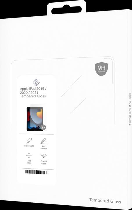 Produktbild Cazy Schutzglass Kompatibel mit iPad 2021 (9th Gen)/2020 (8th Gen)/iPad 2019 (7th Gen) Displayschutz (2 Stück, iPad 2021 (9. Gen), iPad 2020 (8. Gen), iPad 2019 (7. Gen))