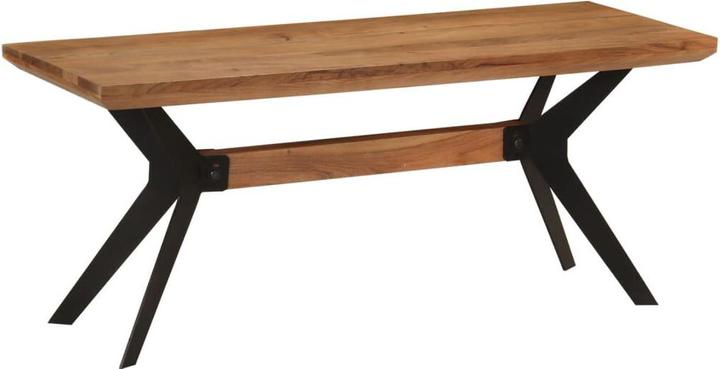VidaXL Dining room bench bench bench seat kitchen bench solid wood acacia steel (110 cm)
