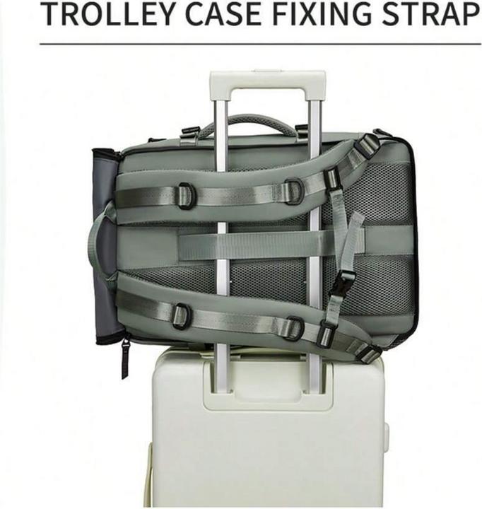 Produktbild Only-Bags.Store Wasserdicht 40.64 Cm Business Laptop Rucksack, Reise-Rucksack mit separater Schuhtasche, Outdoor